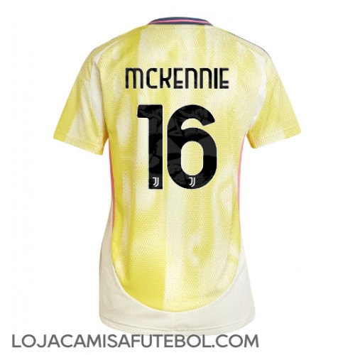 Camisa de Futebol Juventus Weston McKennie #16 Equipamento Secundário Mulheres 2024-25 Manga Curta